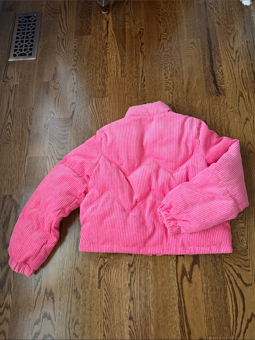 New In pink corduroy puffer coat medium - Picture 12 of 14